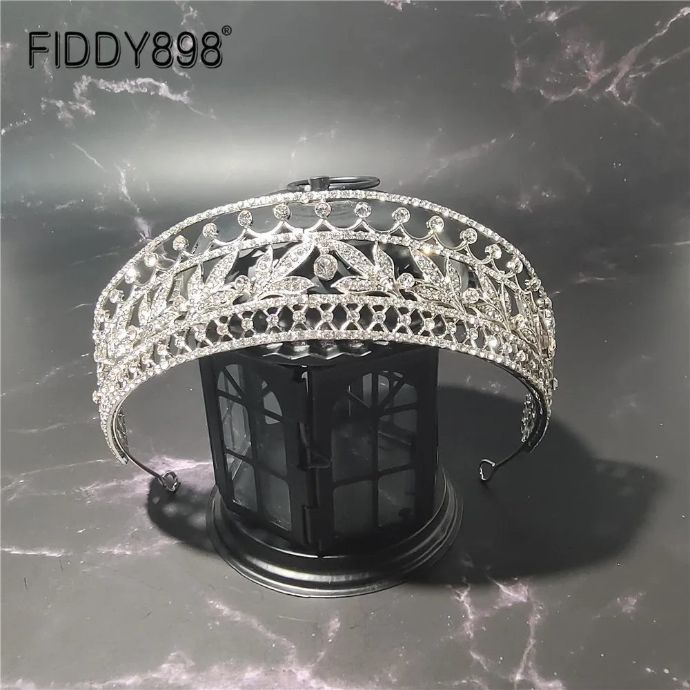 FIDDY898 Винтаж Bling свадебная корона диадема тиара с цирконием обувь украшением в