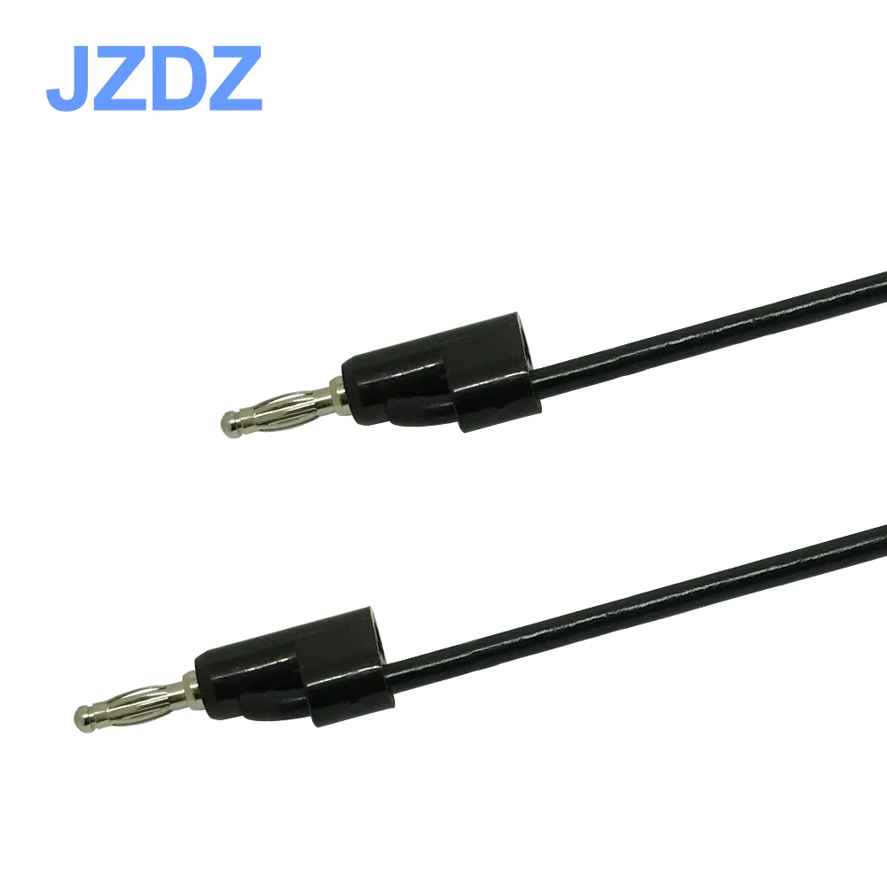 

J.70006 4mm nickel plated Lantern flower type banana plug to banana plug test leads