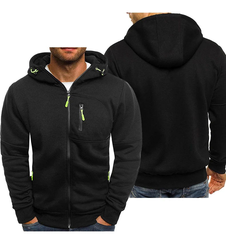 

Chaqueta con capucha de gran oferta para hombre, abrigo informal con cremallera, ropa deportiva, chaqueta de moda, abrigo S-4XL