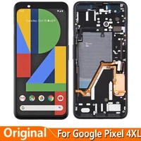 original 6 3 for google pixel 4 xl 4xl g020p g020 lcd display touch screen digitizer assembly with frame for google pixel xl4