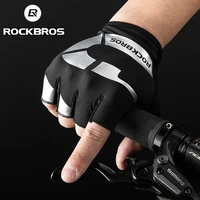 rockbros cycling gloves half finger specialized men women road mountain bike anti slip sports gloves breathable shock absorption