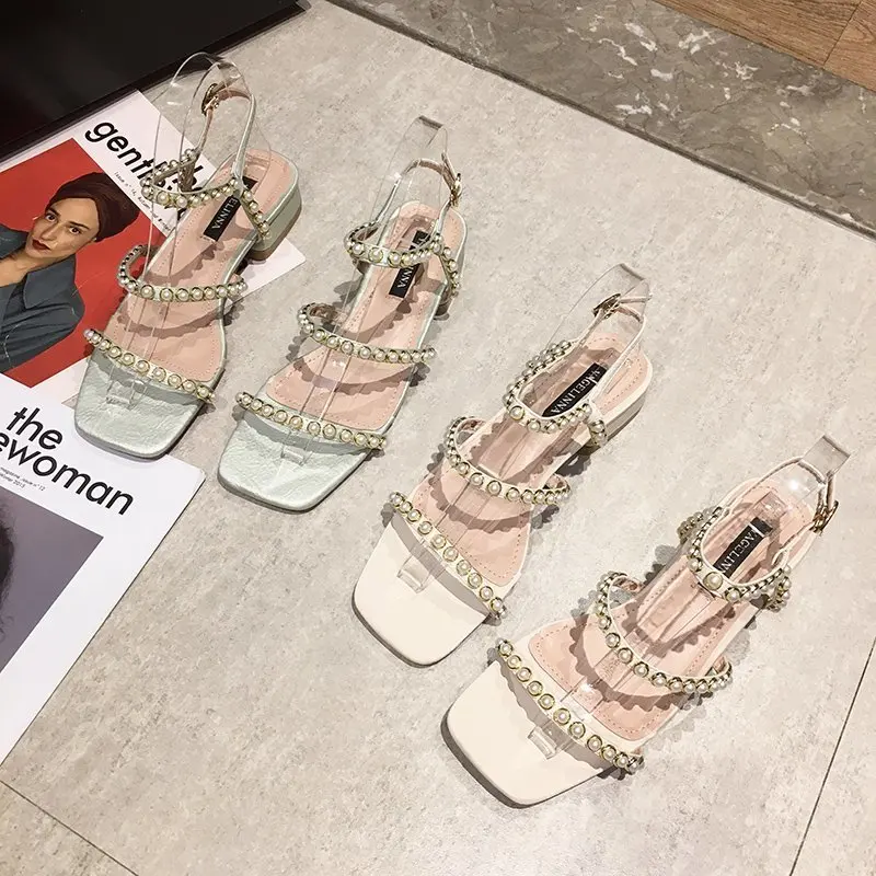 

Clear Heels 2021 Summer Sale Of Women's Shoes Flat Sandals Suit Female Beige Med New Without Girls Fashion Black Gladiator Comfo