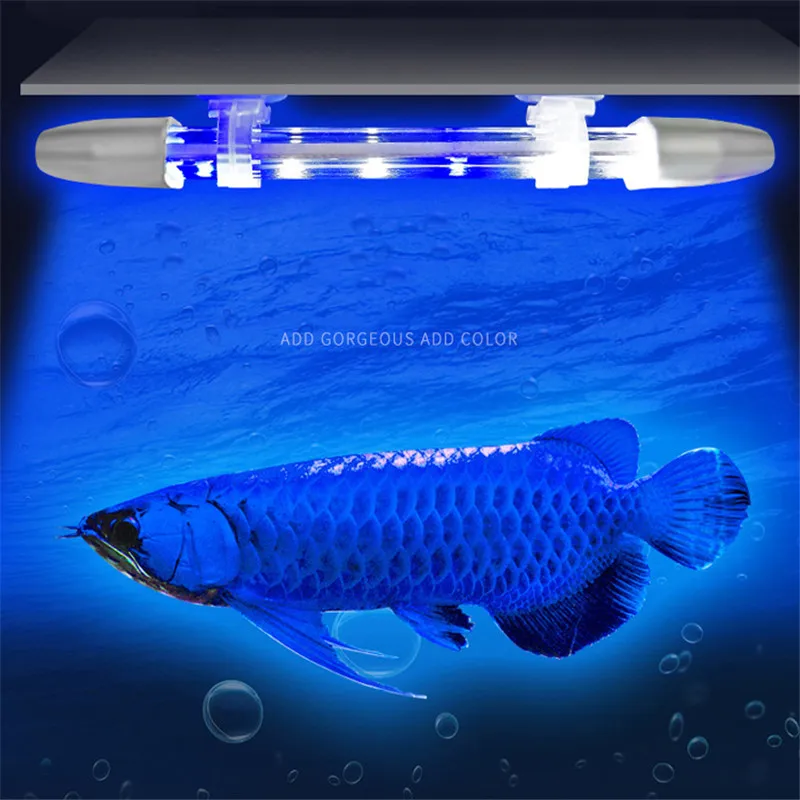 

92CM 36inch LED Crystal Energy Saving Lamp Aquarium Diving lights double row red blue and white