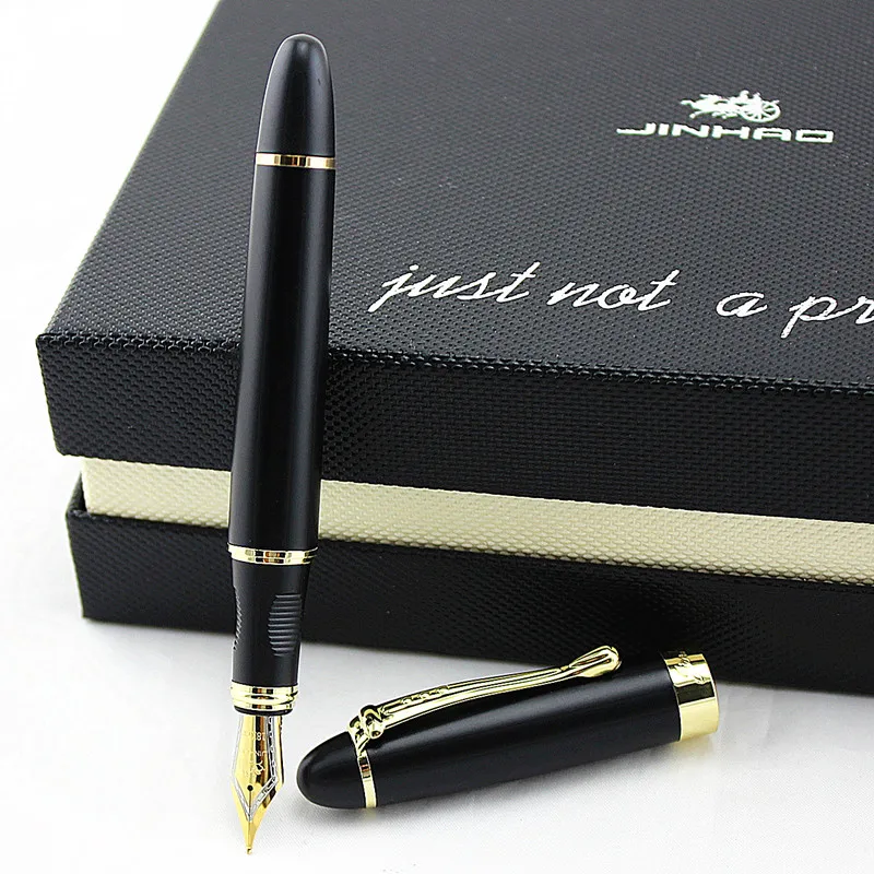 JINHAO X450 передовые перьевая ручка, покрытие из 18 к GP чернильная ручка NIB больше цветов на выбор упаковки с черной ручкой мешочек Горячая распродажа