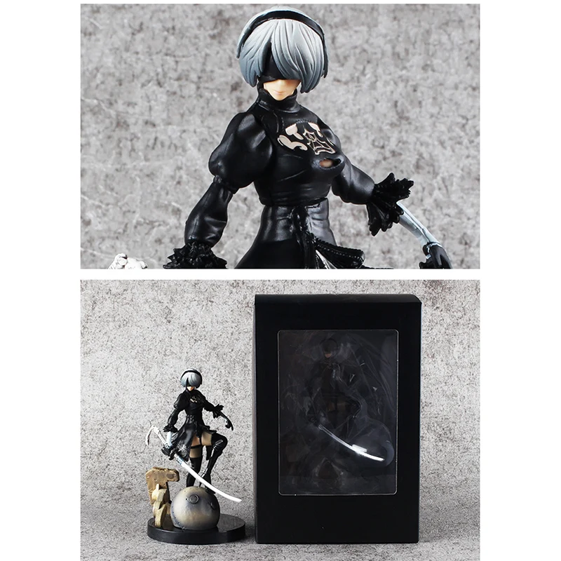 Anime NieR:Automata YoRHa No. 2 Type B PVC Figure Collectible Model Toy 14cm Nier Automata a2 | Тематическая одежда и
