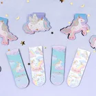 2 шт.пакет милый единорог с магнитной фотографией книжная этикетка школьные офисные принадлежности Закладка канцелярские принадлежности