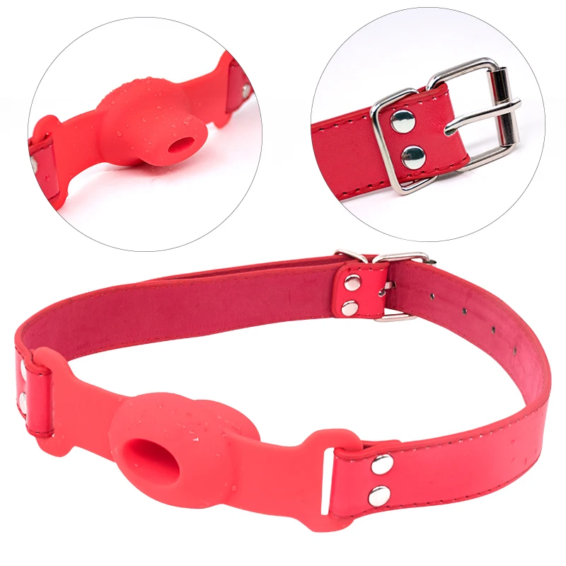 БДСМ связывание с открытым ртом пробка для рта кляп игры взрослых игрушки