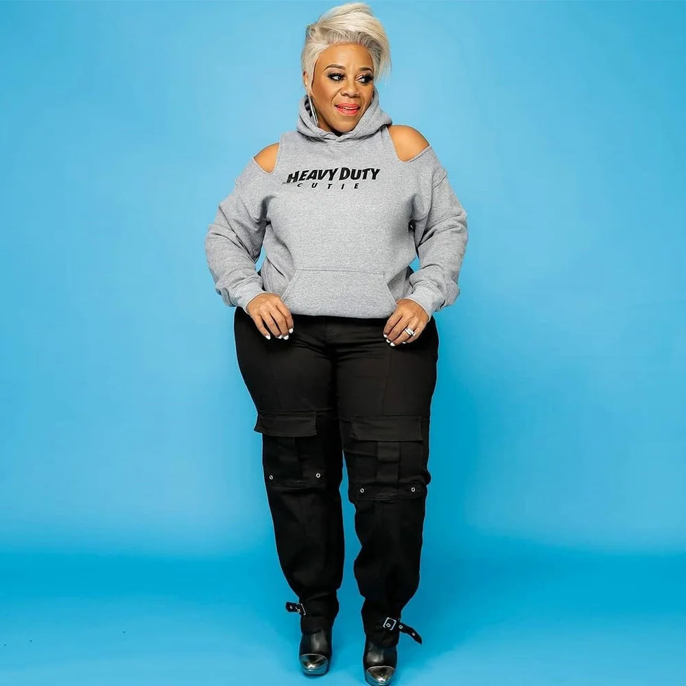 

S-5XL Plus Size Letter Print Off Shoulder Sweatshirt Autumn Hooded Long Sleeve Loose Hoodie Casual Pockets Oversize Pullovers