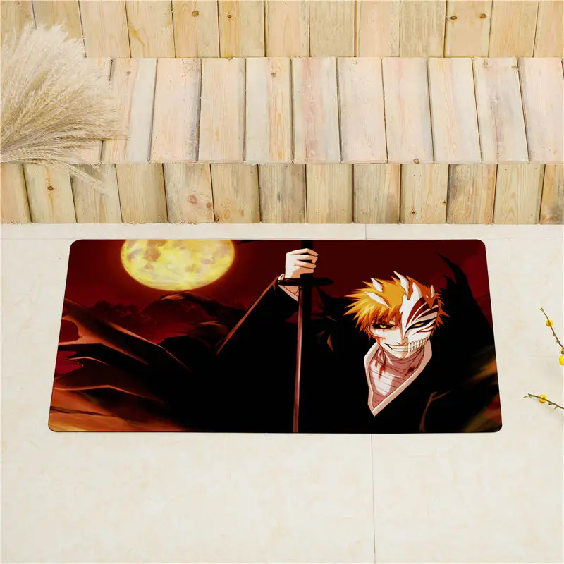 1 Мультфильм Аниме BLEACH входная дверь коврики для кухни для напольные коврики нескользящий коврик для дома ПВХ мягкая кожа ковер в холл ковер - Цвет: 1