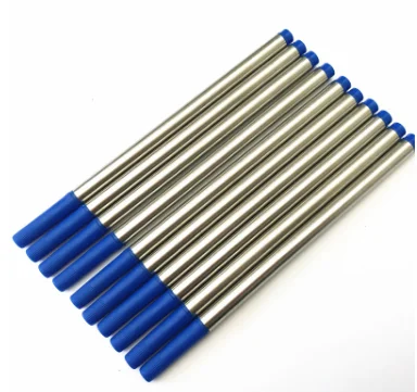 

20pcs Top Quality Blue Black Ink Refill For Roller Ball Pen Stationery office Accessories 0.5mm Pen Refill Cartridge