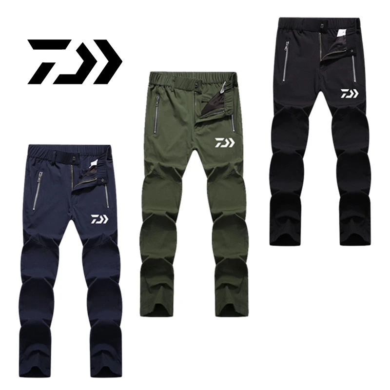 

Новинка, одежда DAIWA для рыбалки, спортивные быстросохнущие дышащие мужские брюки для рыбалки, эластичная одежда для рыбалки