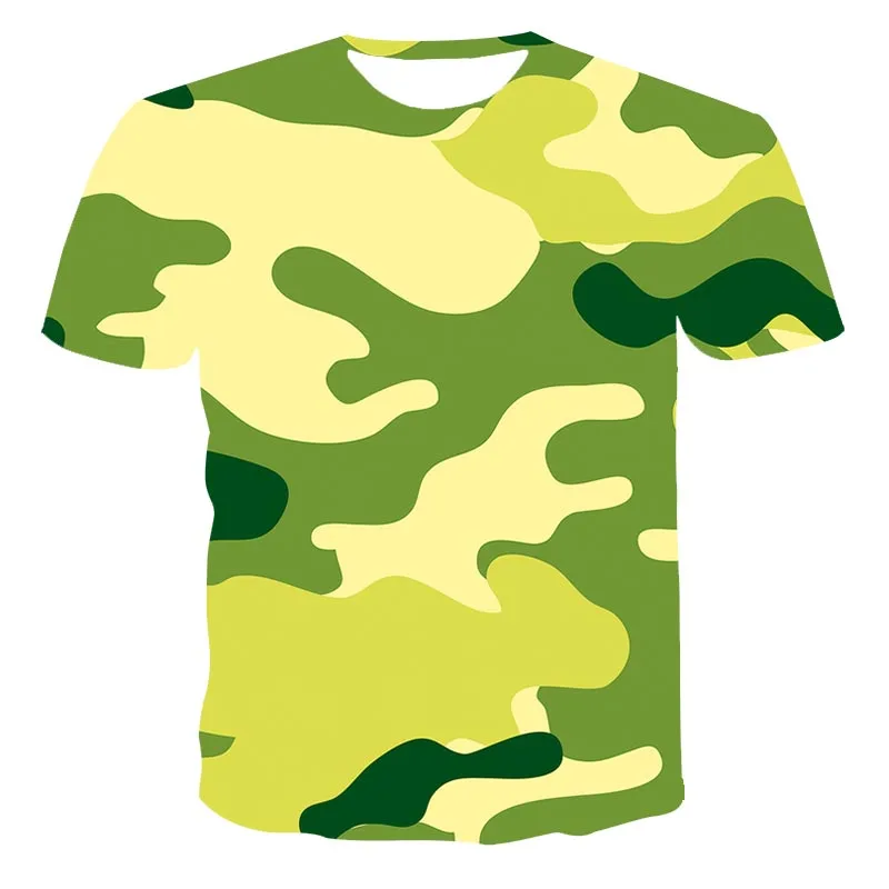 

Hot sale 3D T-shirt boy girl clothes T-shirt for men print camouflage short sleeve T-shirt Size110-6XL