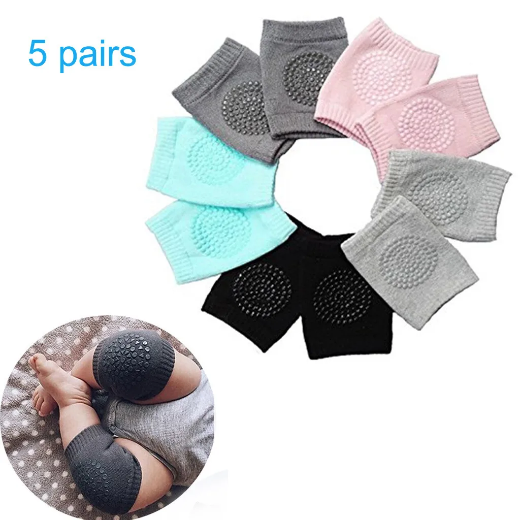 

2021 New Hot Sale Baby Crawling Anti-Slip Knee Unisex Baby Toddlers Kneepads Knee Protectors Learn to Crawl Socks Leg Warmers