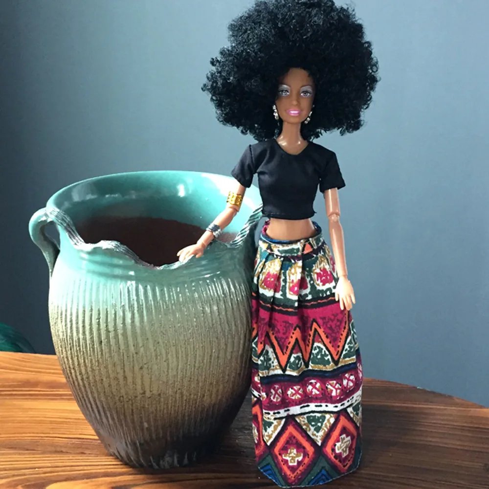 Лидер продаж детские куклы для девочек подвижные шарнирные африканские черная