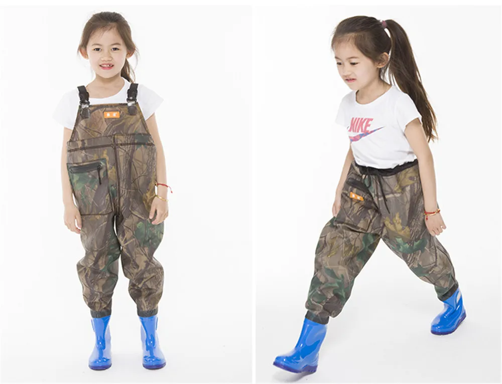 Детский комбинезон водонепроницаемые брюки с завязками и дождевики для водных