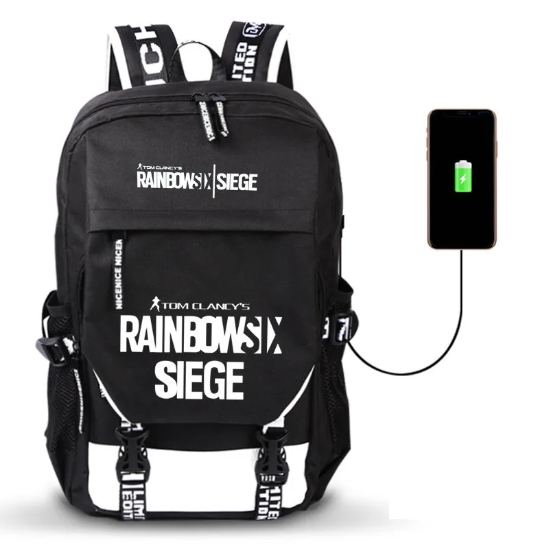 Радужный рюкзак для парных игр с USB-портом сумка мальчиков девочек мужчин и
