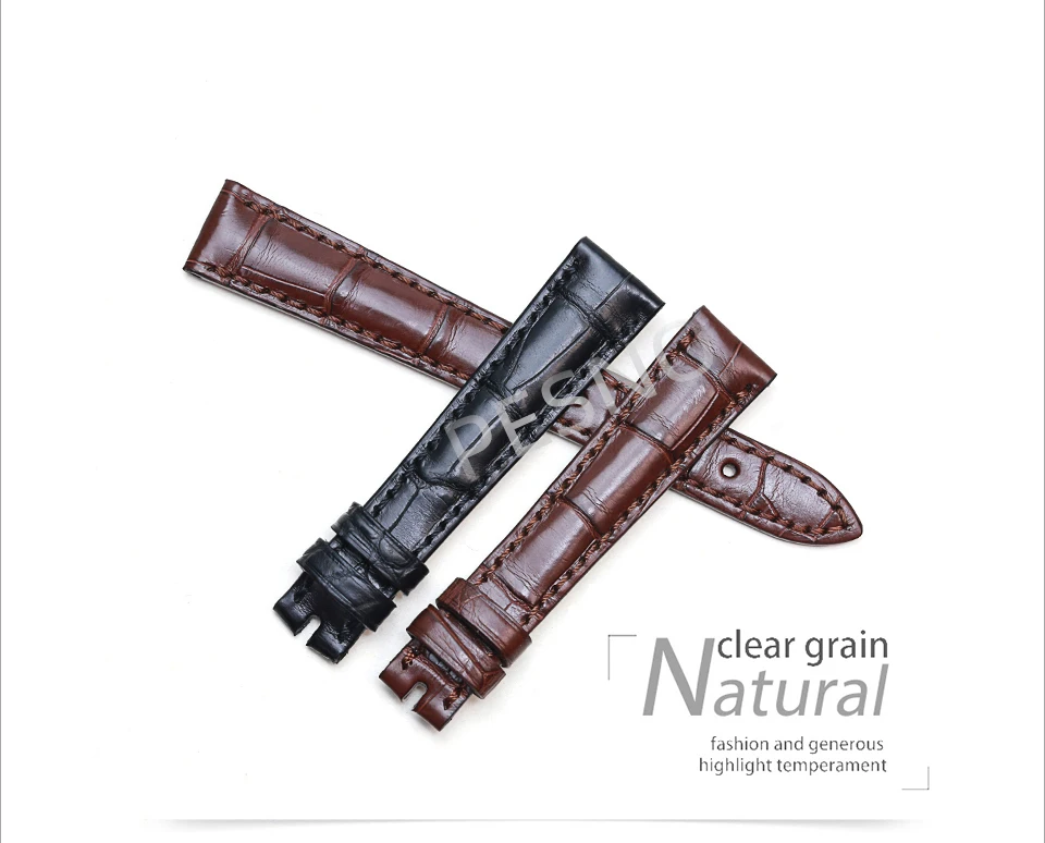 PESNO подходит для blucpain Villeret для женщин 6102/6104/6263/3650A кожа аллигатора Натуральная кожа Ремешки для наручных часов