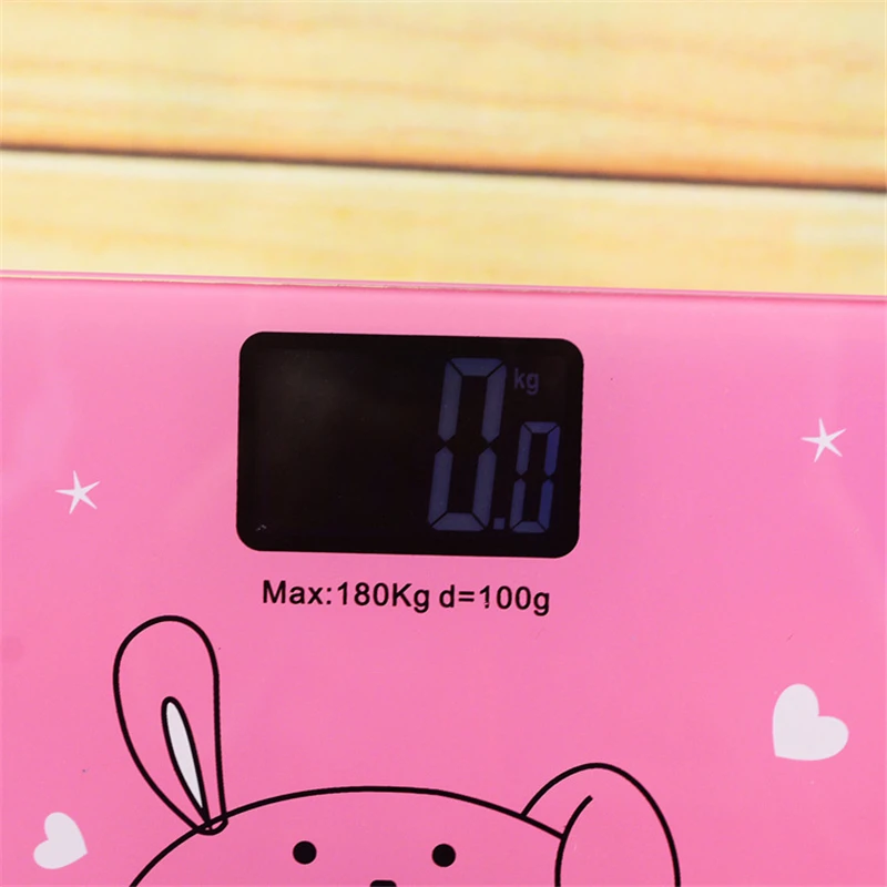 Bathroom Body Weight Scale Human Health Mini Digital Glass LCD Display Sensor For loss Tool 180KG/50G | Дом и сад