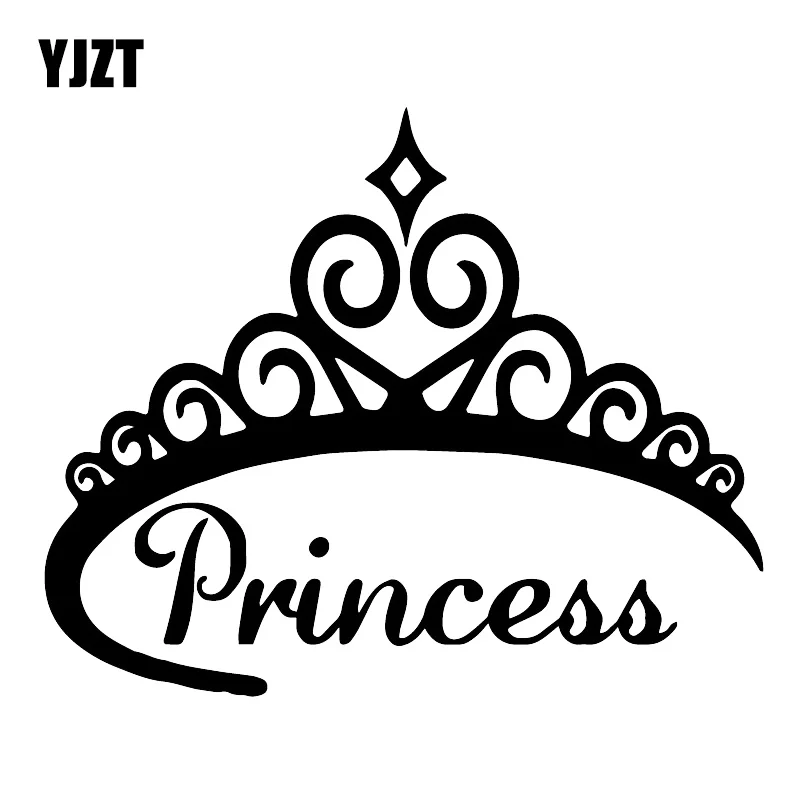 

YJZT 16.9X13.8CM Princess Fashion Creative Car Styling Decoration Stickers Decals C25-1200