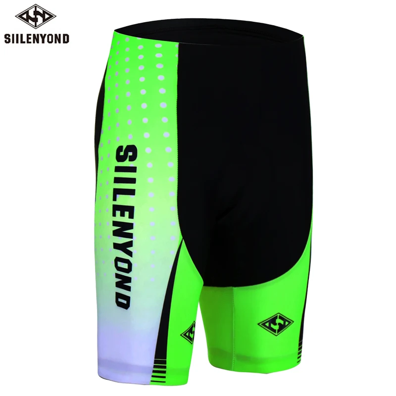 

Siilenyond Shockproof Summer Bicycle Shorts Cycling Shorts Breathable With 3D Padded Gel Coolmax Quick Dry Mountain Bike Shorts