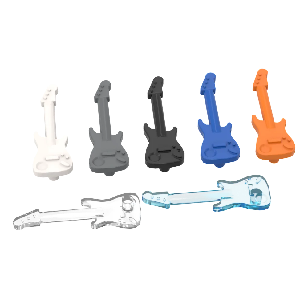 

BuildMOC 11640 Guitar For Building Blocks Parts DIY Construction Classic Brand gift Toys