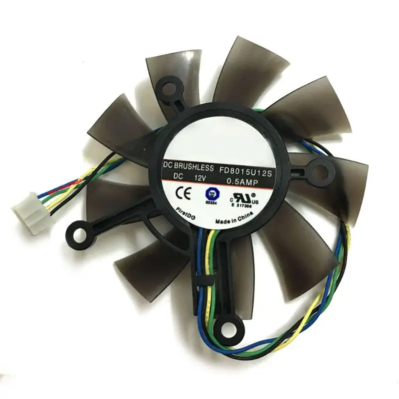 75MM FD8015U12S DC12V 0.5AMP 4PIN Cooler Fan For ASUS GTX 560 GTX550Ti HD7850 Graphics Video Card Cooling Fans | Компьютеры и офис