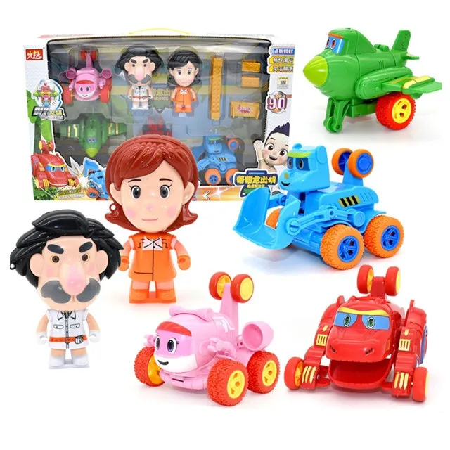 

Newest ABS Min Deformation Gogo Dino Explorers Rex Transformation Car Airplane Motorboat Crane Gogo Dinosaur Explorers Toys