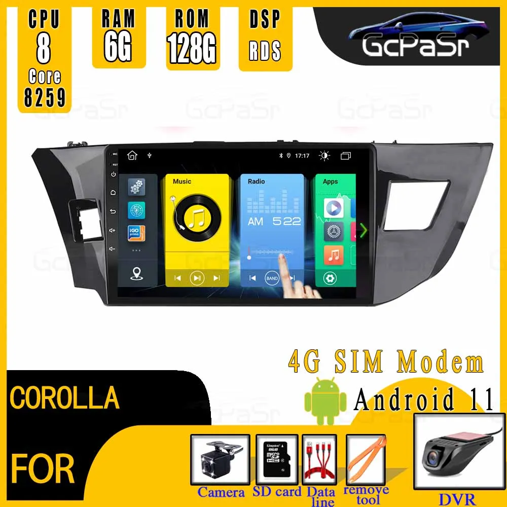 Автомобильный радиоприемник Android11 мультимедийный видеоплеер с зеркальным