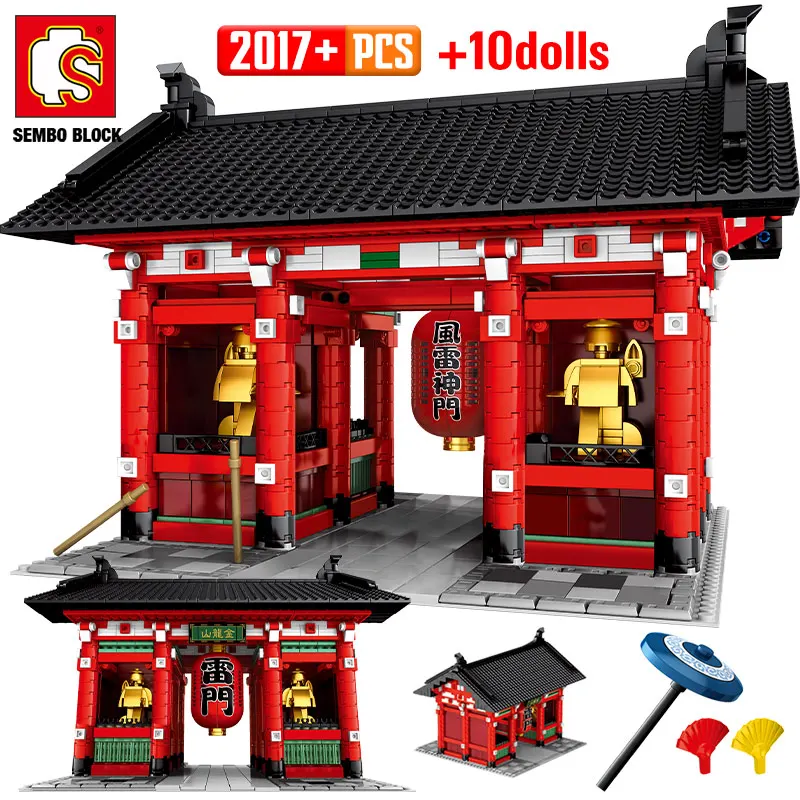 

SEMBO 2017PCS City Street View Classical House Building Blocks Architecture Assembly Figures Bricks Toys For Children