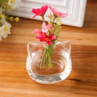 cat glass vases clear flower plant terrarium container hanging vase wedding decor garden ornaments hanging planter