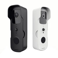 wireless doorbell camera 2 4ghz wifi door bell camera pir motion detection ir night vision 2 way audio 166 degrees wide ang