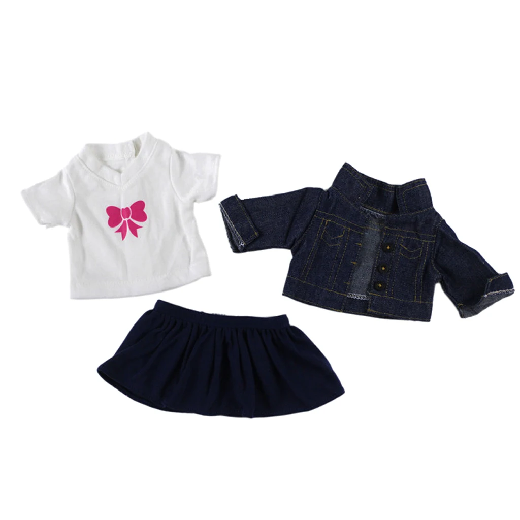 Одежда для 18 дюймов американская кукла моя жизнь куклы платье юбка топы