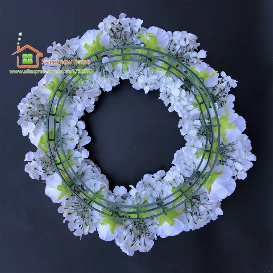 Украшение для стола венок из искусственных цветов дорожный свинец искусственные