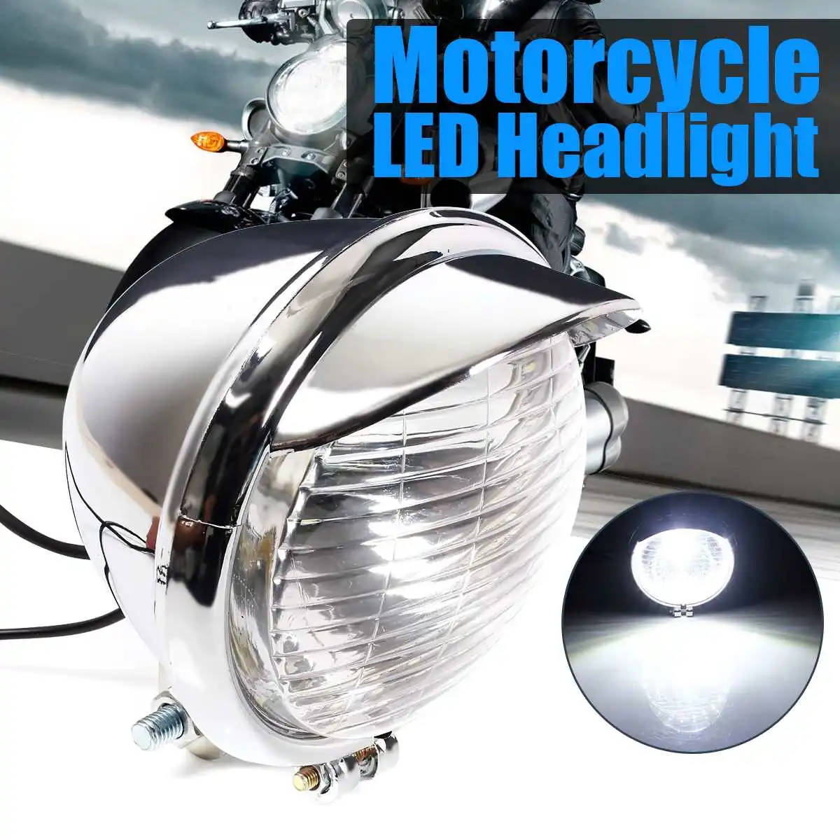

12V 25 LED Universal Motorcycle Headlight Spot Lamp Signal Light Waterproof For Honda/Yamaha/Kawasaki/Suzuki