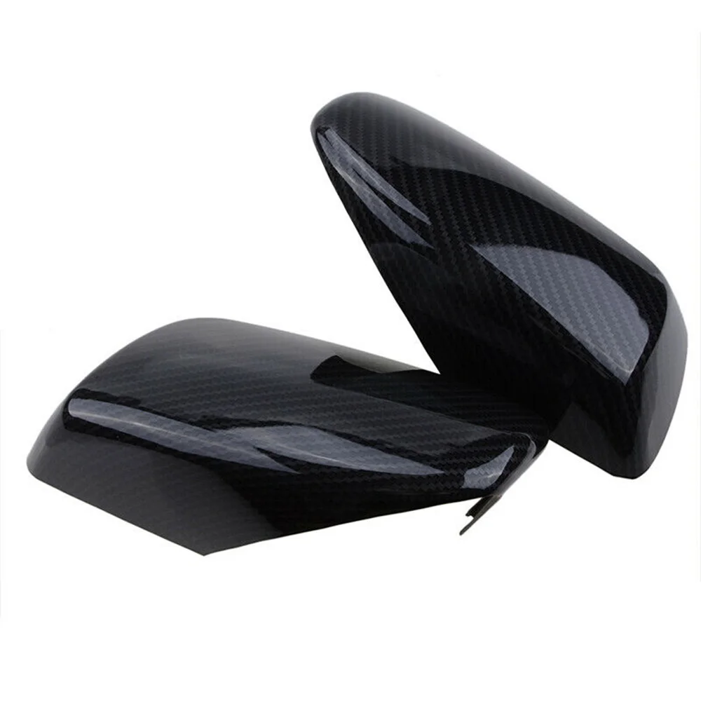 1 пара карбоновых черных стильных дизайнерских боковых крышек зеркала заднего