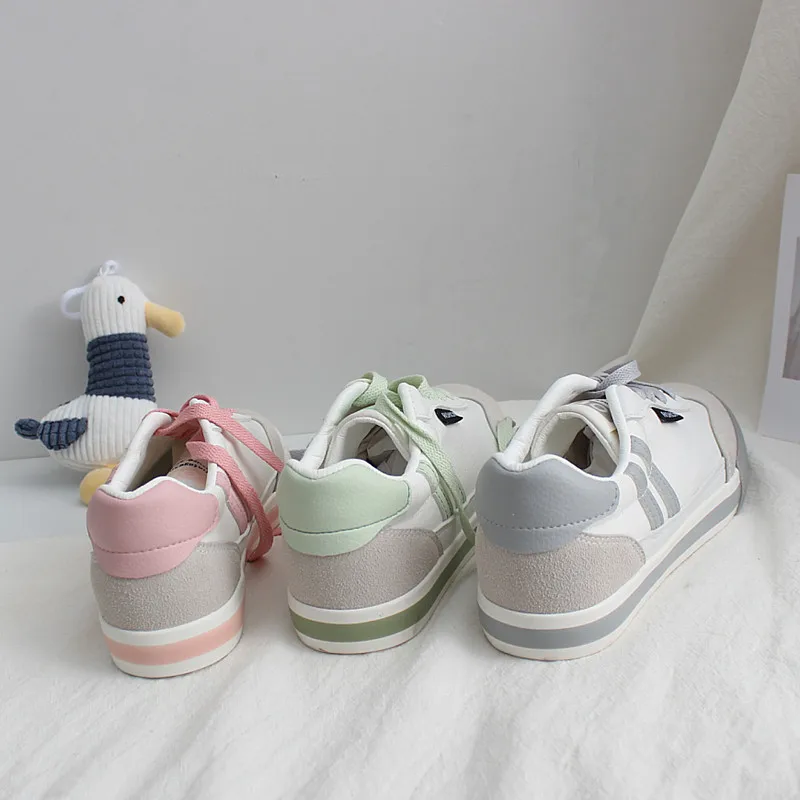 

White Sneakers Femme Canvas Shoes Woman Fashion 2021 Trend Spring Casual Shoes Women Flats New Arrival Platform Sneakers Women