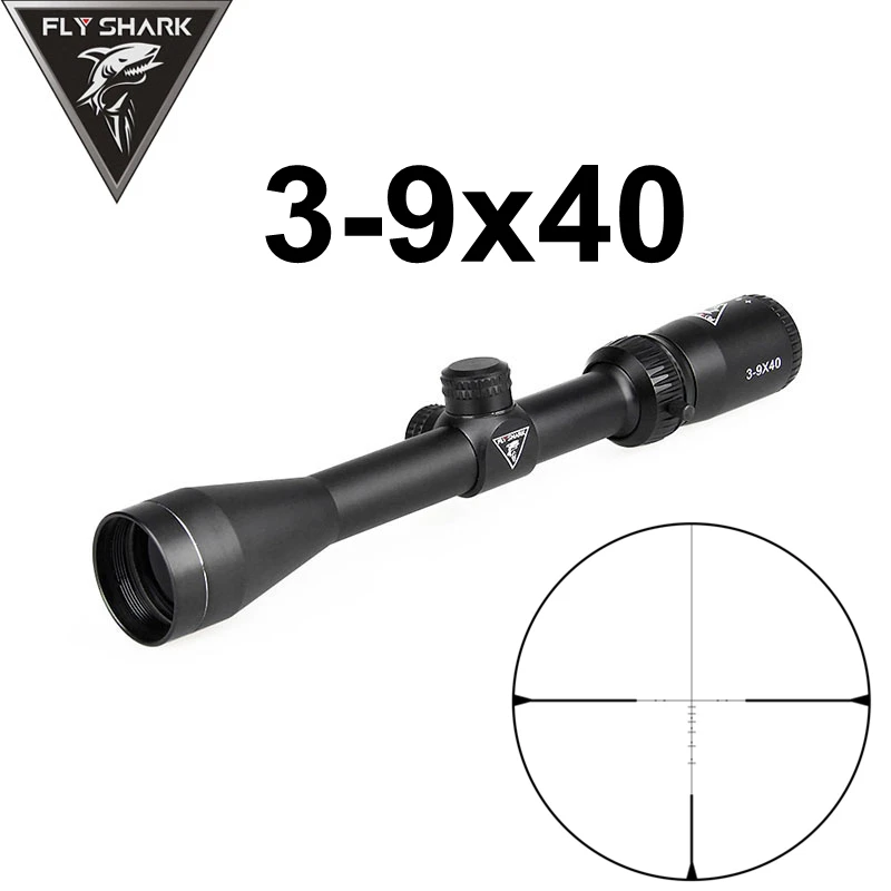 Fly Shark прицел винтовки 3x-9x40 охотничий прицел 25,4 мм размер трубки Черный для спорта на открытом воздухе gs1-0333