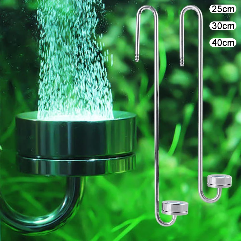 

Stainless Steel Aquarium CO2 Diffuser Material Atomizer Refiner Used For Aquatic Plant Growth Supplies Carbon Dioxide Diffuser