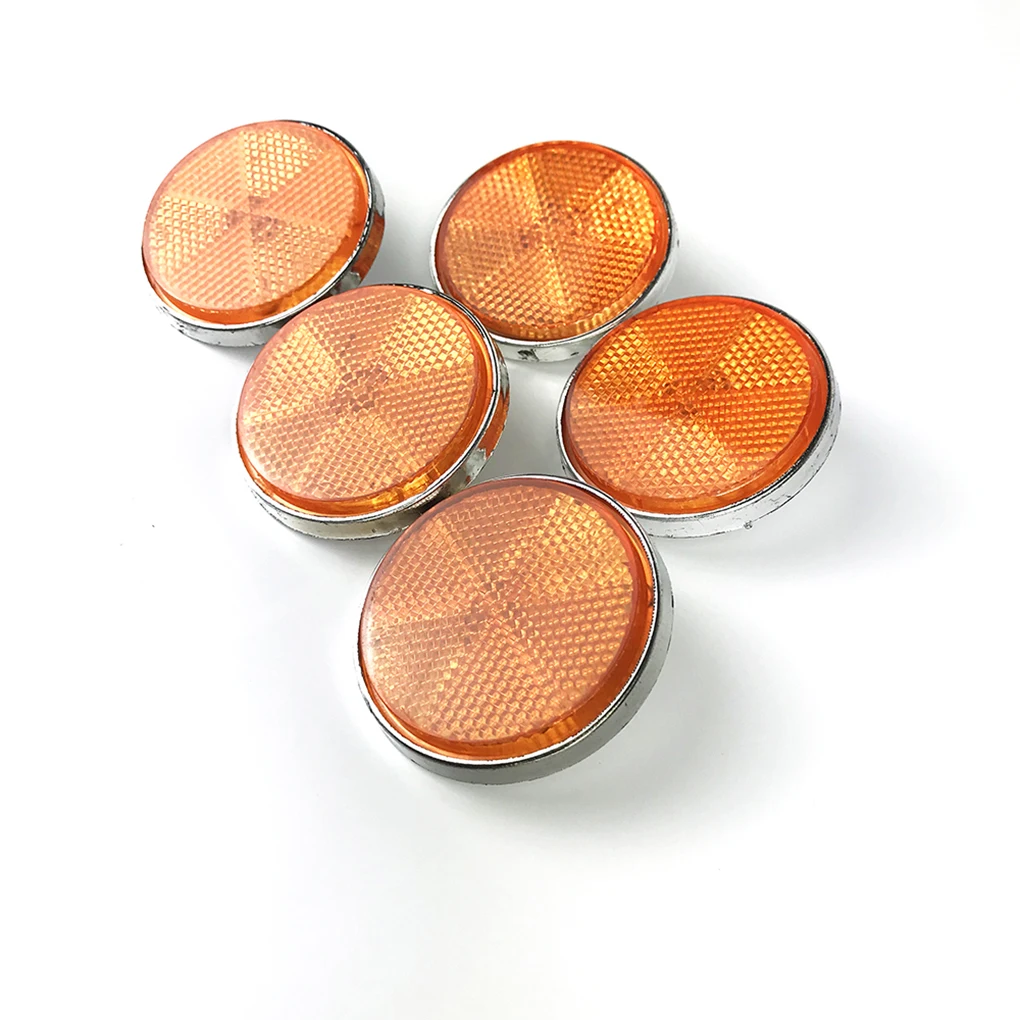 5 шт. задний Круглый отражатель для мотоцикла с ночным отражающим универсальным