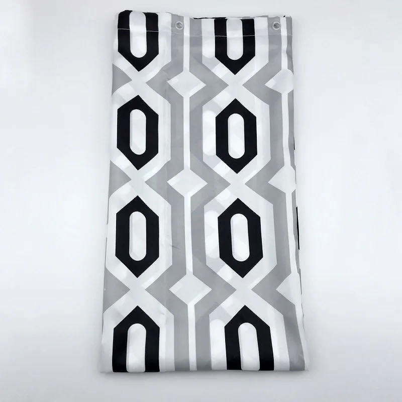 

Neomi Diamond Pattern Bath curtain Waterproof Shower Curtains Geometric Bath Screen Printed Curtain for Bathroom Gift Navidad