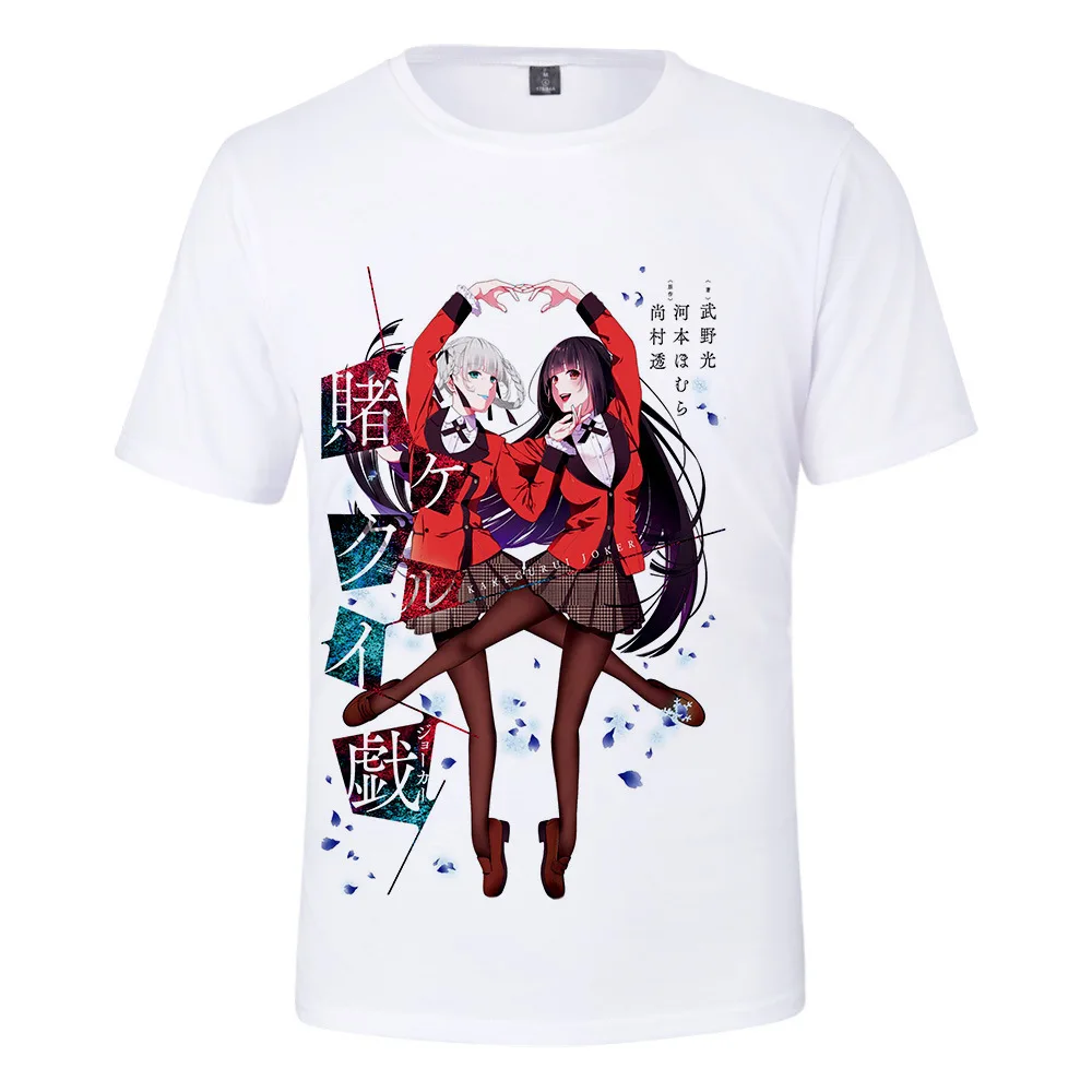 

2020 Kakegurui T Shirt Tops Summer New Hot Fashion 3D Print Popular Hip Hop Short Sleeve Men Women Loose Pullover Clothes