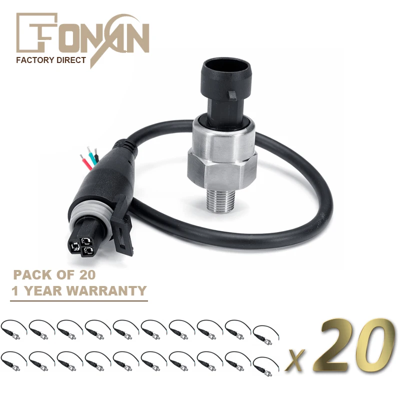 

Датчик давления X20 5 в из нержавеющей стали 1/8 NPT, датчик для масла, топлива, воздуха, воды 30 100 150 200 300 psi