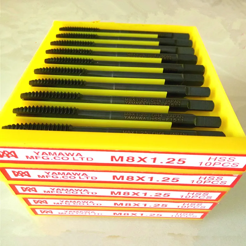 HSS-E YAMAWA прямые резьбовые метчики M2 M2.5 M3 M3.5 M4 M5 M6 M8 M10 M12 M14 M16 | Инструменты