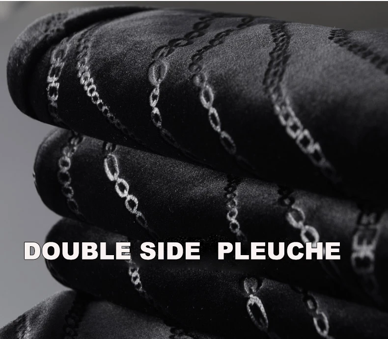 

Velvet Thick Mens Luxury Double Pleuche Printed Elastic Waist Sport Male Pants Plus Size 4xl Slim Fit Man Trousers