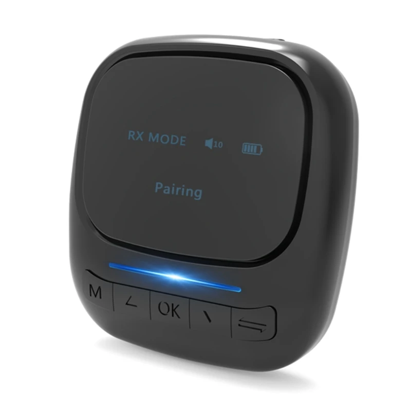 

OLED Bluetooth-совместимый 5,0 аудио-приемник передатчик 3,5 мм стерео адаптер с разъемом AUX aptX