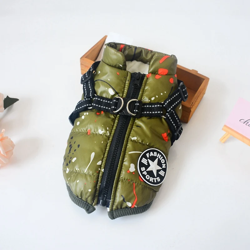 Осенне-зимняя теплая водоотталкивающая одежда для собак | Дом и сад