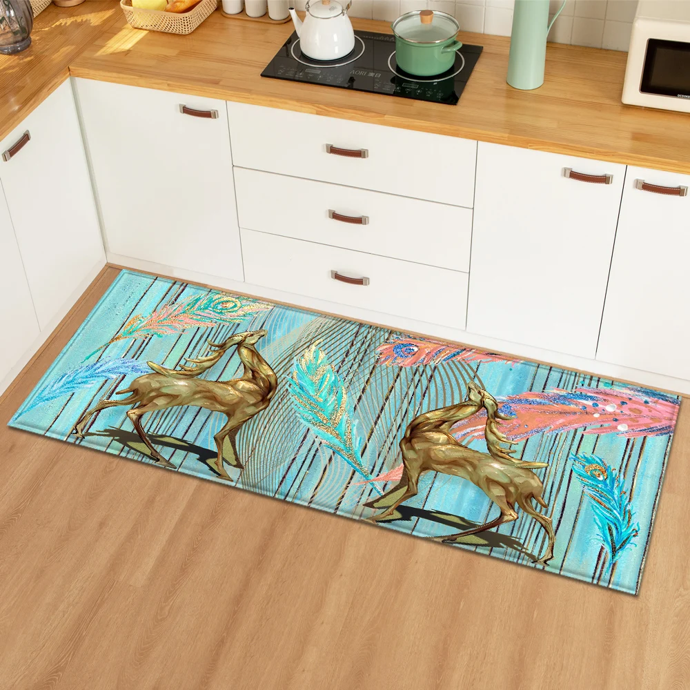 Скандинавский прямоугольный кухонный коврик входная дверь гостиная спальня