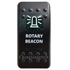 Зеленый печатных переключатель Кепки-поворотный маяк-для детей возрастом от 12V 20A 5Pin вклвыкл SPST светодиодный светильник бар автомобиль Лодка кулисный переключатель, крышка только!