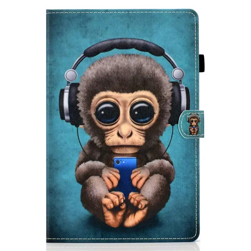 Чехол для samsung Galaxy Tab S6 10,5 SM-T860 SM-T865 T860 10,", чехол для планшета с изображением обезьяны из мультфильма, чехол+ подарок