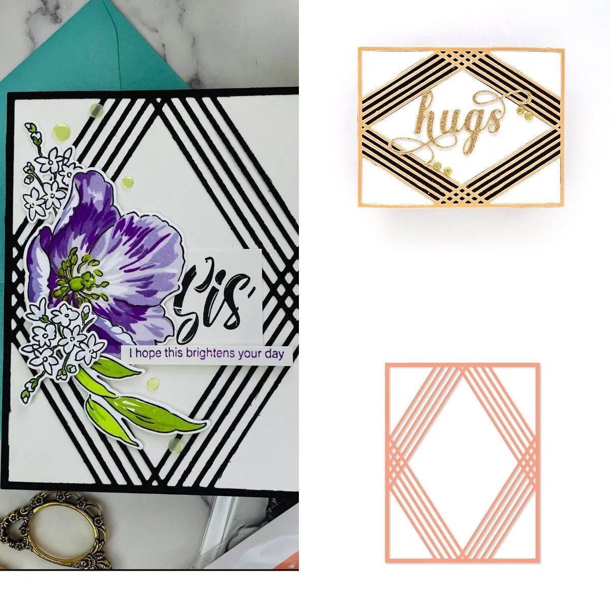 Новинка 2021 г. Обложка для алмазной рамки металлические Вырубные штампы Декор